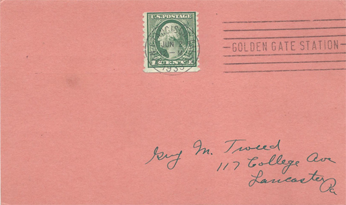 1933-06 1c Coil San Francisco-F