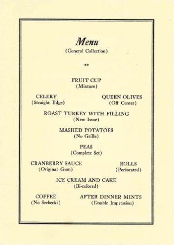 1934 Lancaster Stamp Club Third Annual Banquet